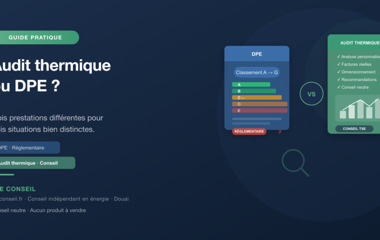 Audit thermique ou DPE : lequel choisir selon votre situation ?