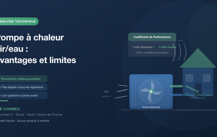 Pompe à chaleur air/eau : avantages, inconvénients et points de vigilance